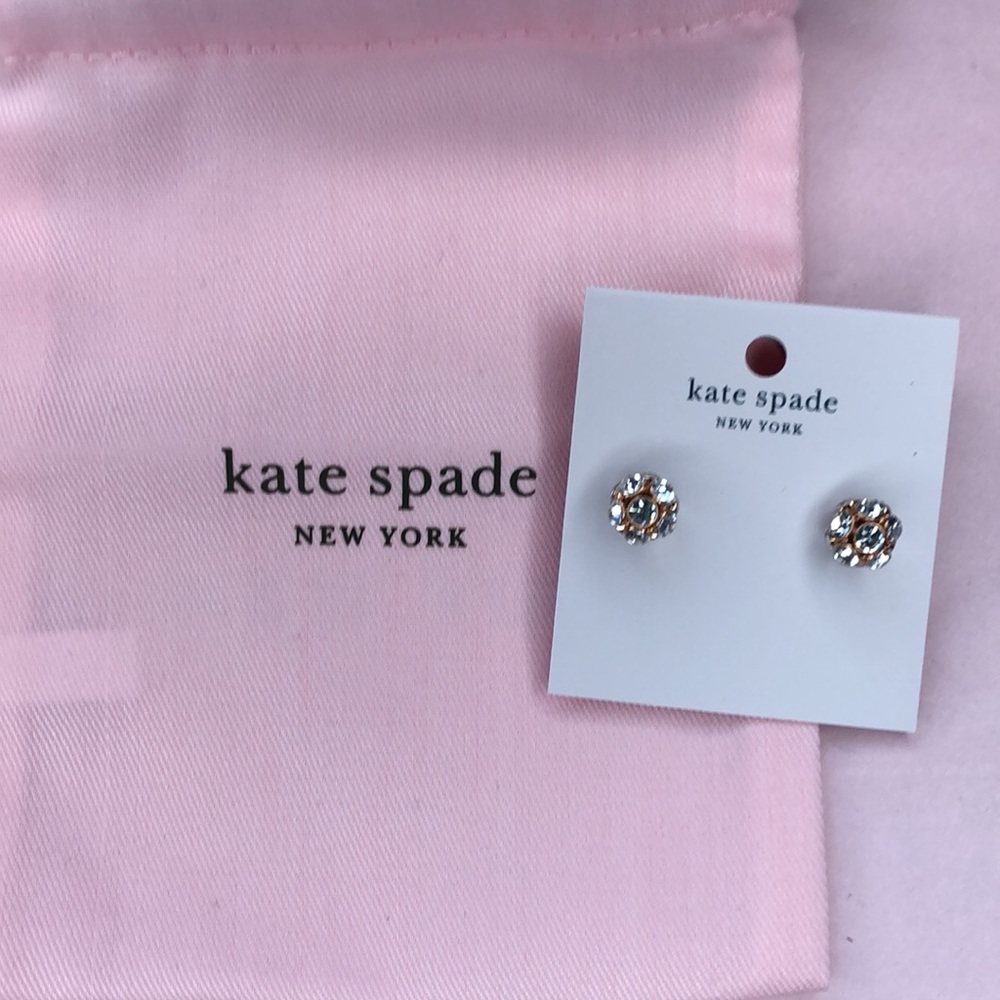 Kate Spade Rose Gold Time to Shine Earring Studs - Picture 2 of 4